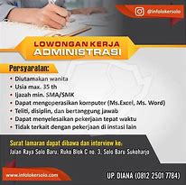 Loker Staff Admin Rumah Sakit